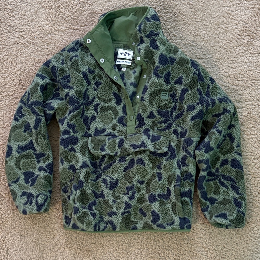Billabong Green and Blue Patterned Jacket